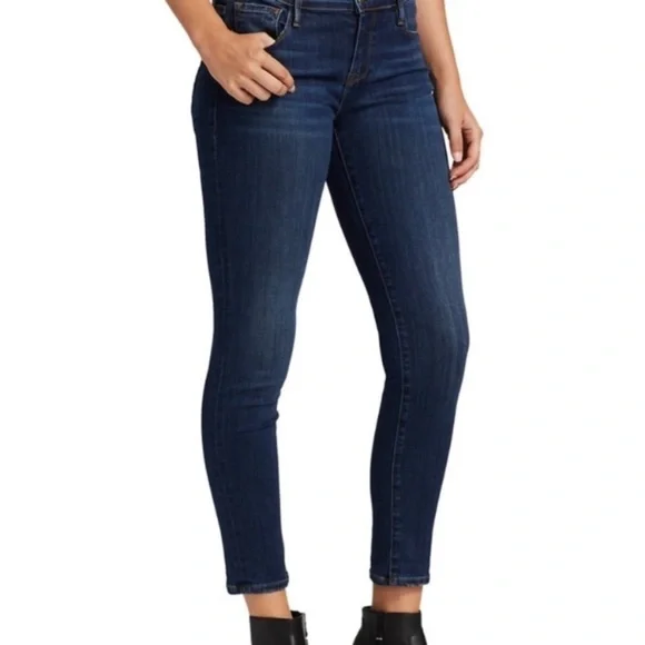 NWT FRAME Le Garçon Mid Rise Medium Wash Straight Leg Denim - Picture 8 of 11